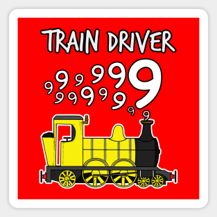 Train Driver 9 Year Old Kids Steam Engine Magnet